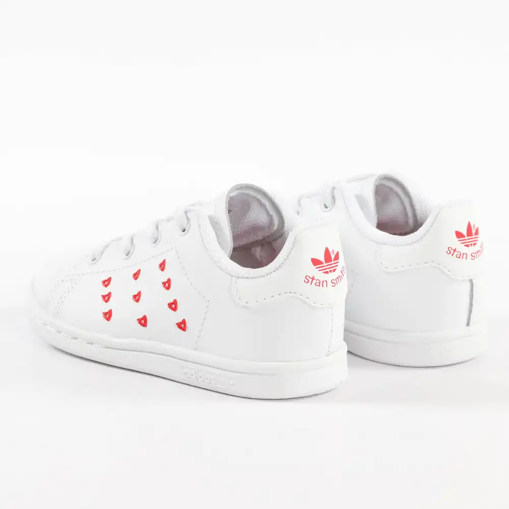 Basket basse fille Adidas Stan smith el i Blanc - ZESHOES Basket basse fille Adidas Stan smith el i Blanc - ZESHOES