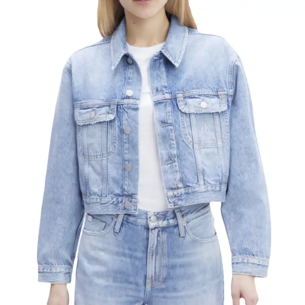 Oversized cropped 90s denim jkt Calvin Klein - 3