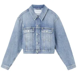 Oversized cropped 90s denim jkt Calvin Klein - 1
