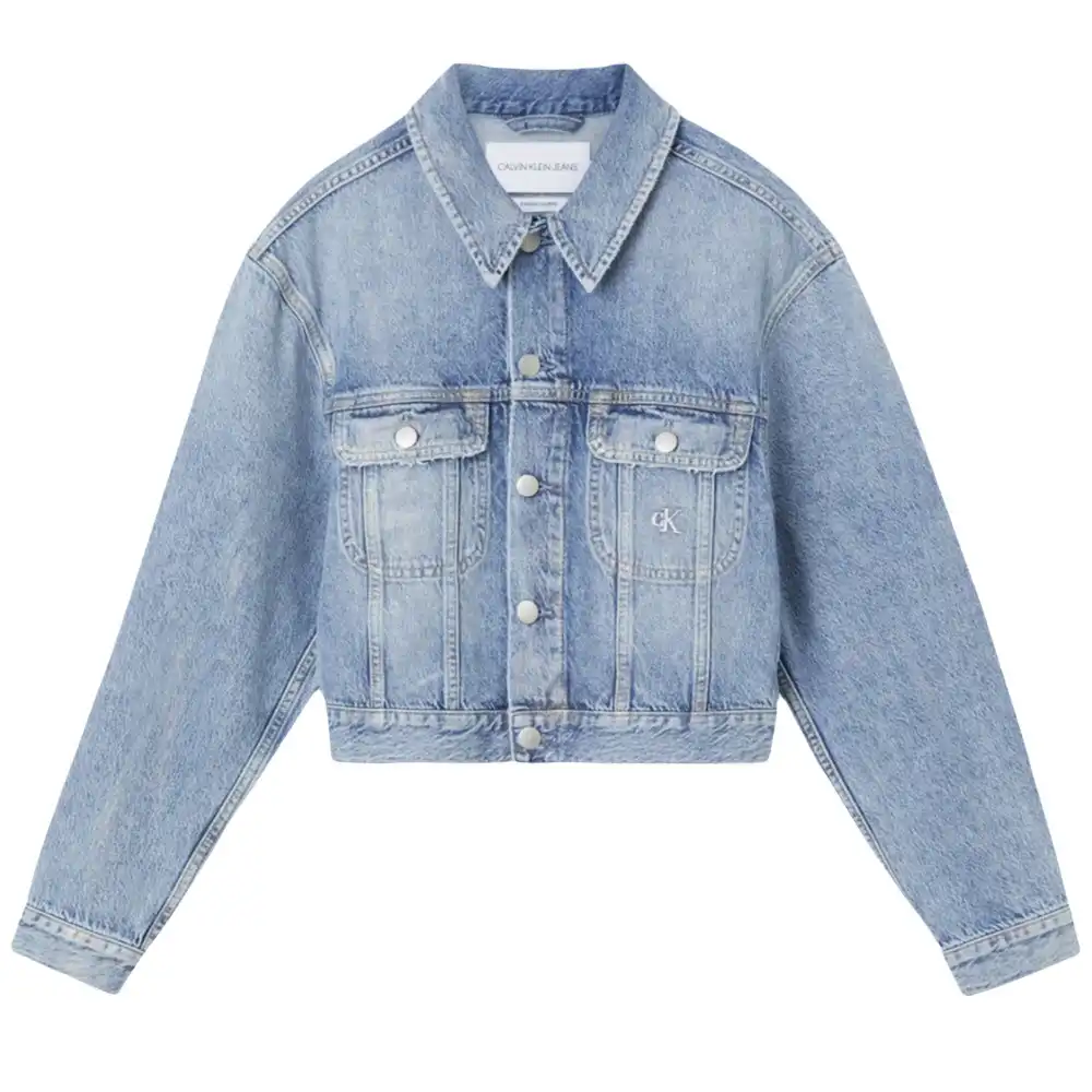 Oversized cropped 90s denim jkt Calvin Klein - 1