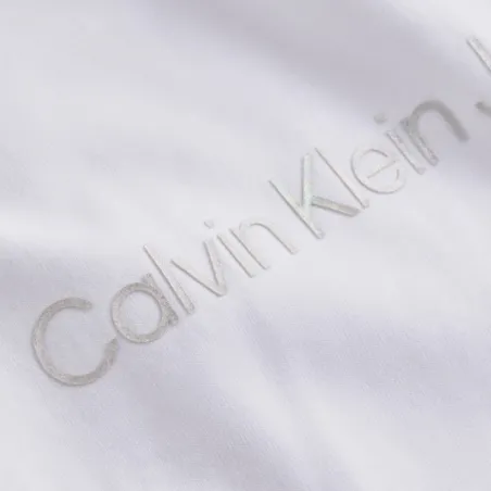 Tee shirt manche courte femme Calvin Klein Blanc Shrunken institutional 