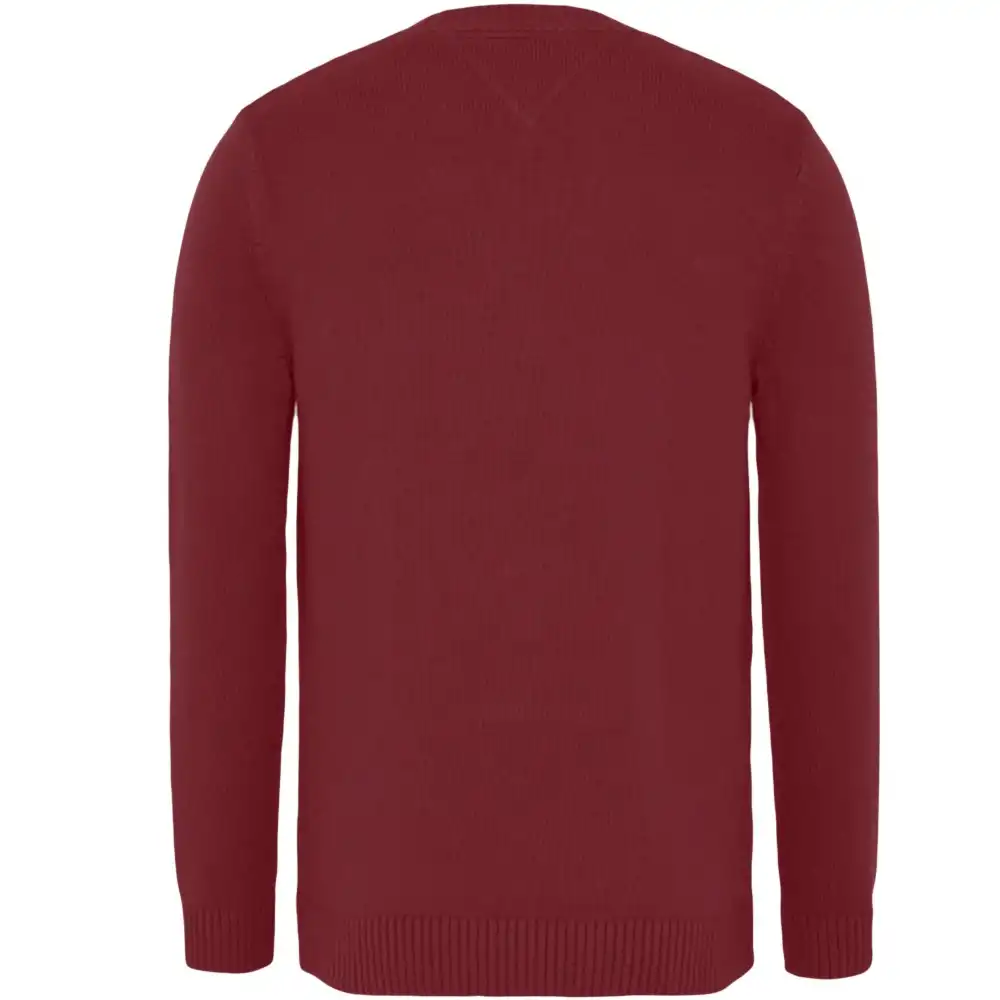 Pull homme Tommy Jeans Essential crew neck sweater Rouge - ZESHOES