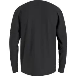 Sweat shirt homme Tommy Jeans Homespun graphic ls tee Noir - ZESHOES