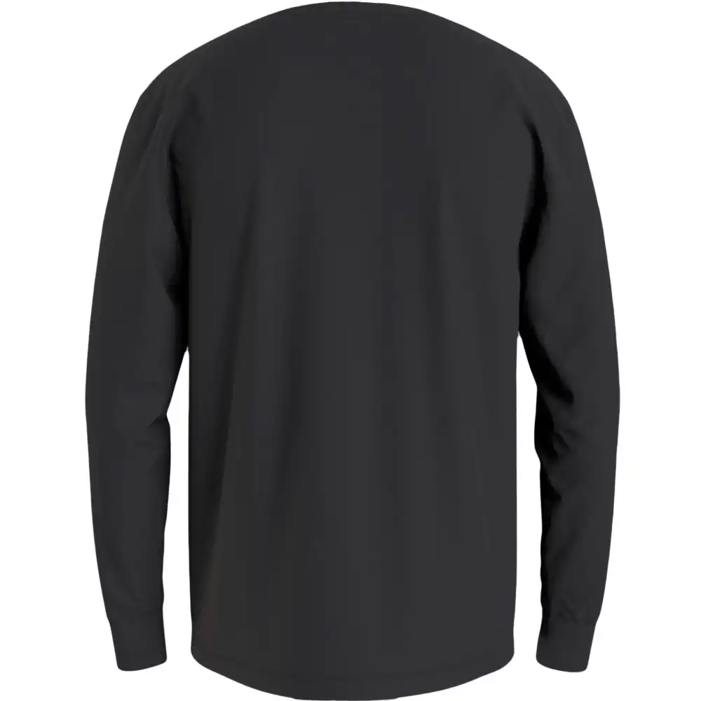 Sweat shirt homme Tommy Jeans Homespun graphic ls tee Noir - ZESHOES
