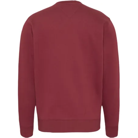 Sweat shirt homme Tommy Jeans Bordeaux Timeless Tommy 2 crew