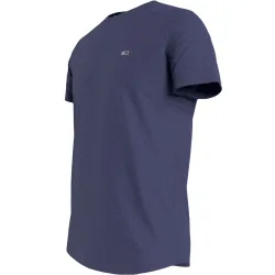 T shirt manche courte homme Tommy Jeans Slim jaspe c neck Bleu - ZESHOES T shirt manche courte homme Tommy Jeans Slim jaspe c neck Bleu - ZESHOES