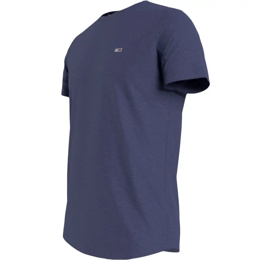 T shirt manche courte homme Tommy Jeans Slim jaspe c neck Bleu - ZESHOES T shirt manche courte homme Tommy Jeans Slim jaspe c neck Bleu - ZESHOES