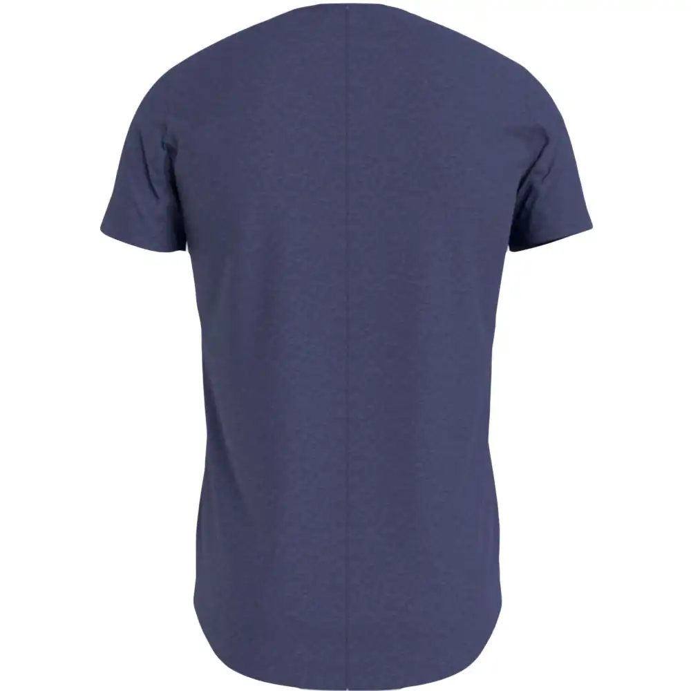 T shirt manche courte homme Tommy Jeans Slim jaspe c neck Bleu - ZESHOES T shirt manche courte homme Tommy Jeans Slim jaspe c neck Bleu - ZESHOES