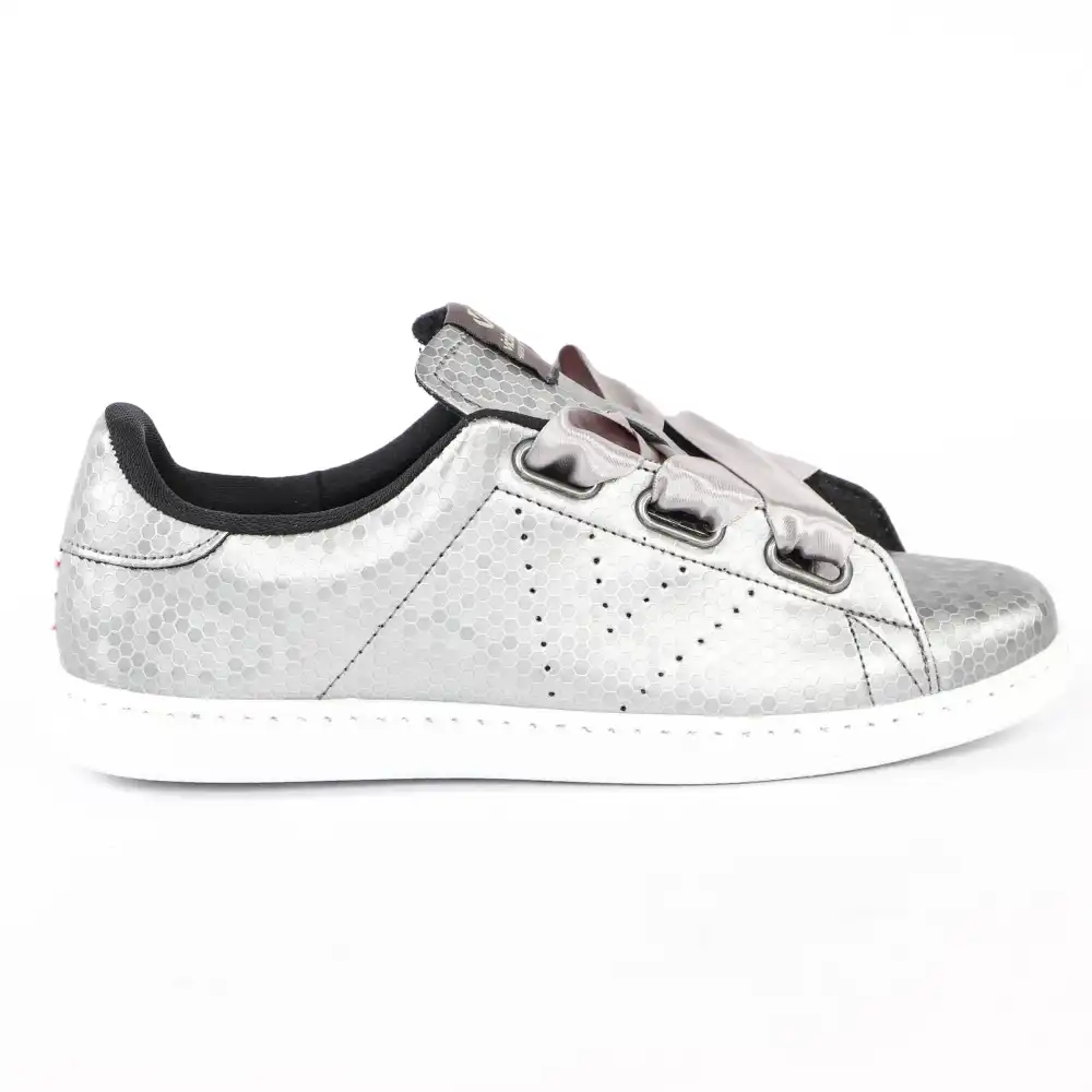 Basket basse femme Victoria Argent Argent - ZESHOES Basket basse femme Victoria Argent Argent - ZESHOES