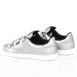 Basket basse femme Victoria Argent Argent - ZESHOES Basket basse femme Victoria Argent Argent - ZESHOES