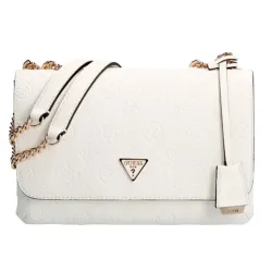 Pochette femme Guess Helaina logo 4g Blanc - ZESHOES