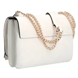 Pochette femme Guess Helaina logo 4g Blanc - ZESHOES