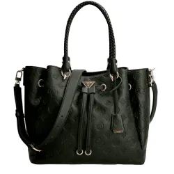Sac bandoulière femme Guess Helaina Noir - ZESHOES