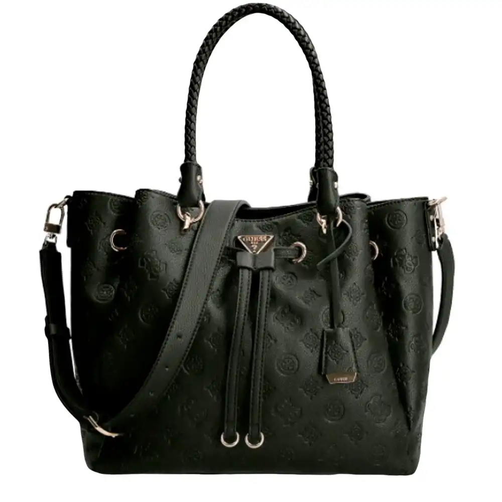 Sac bandoulière femme Guess Helaina Noir - ZESHOES