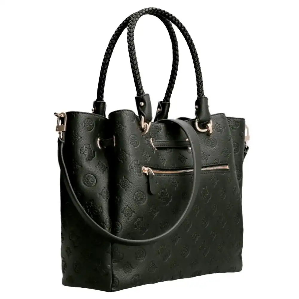 Sac bandoulière femme Guess Helaina Noir - ZESHOES