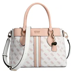 Sac a main femme Guess Kasinta logo 4g Blanc - ZESHOES