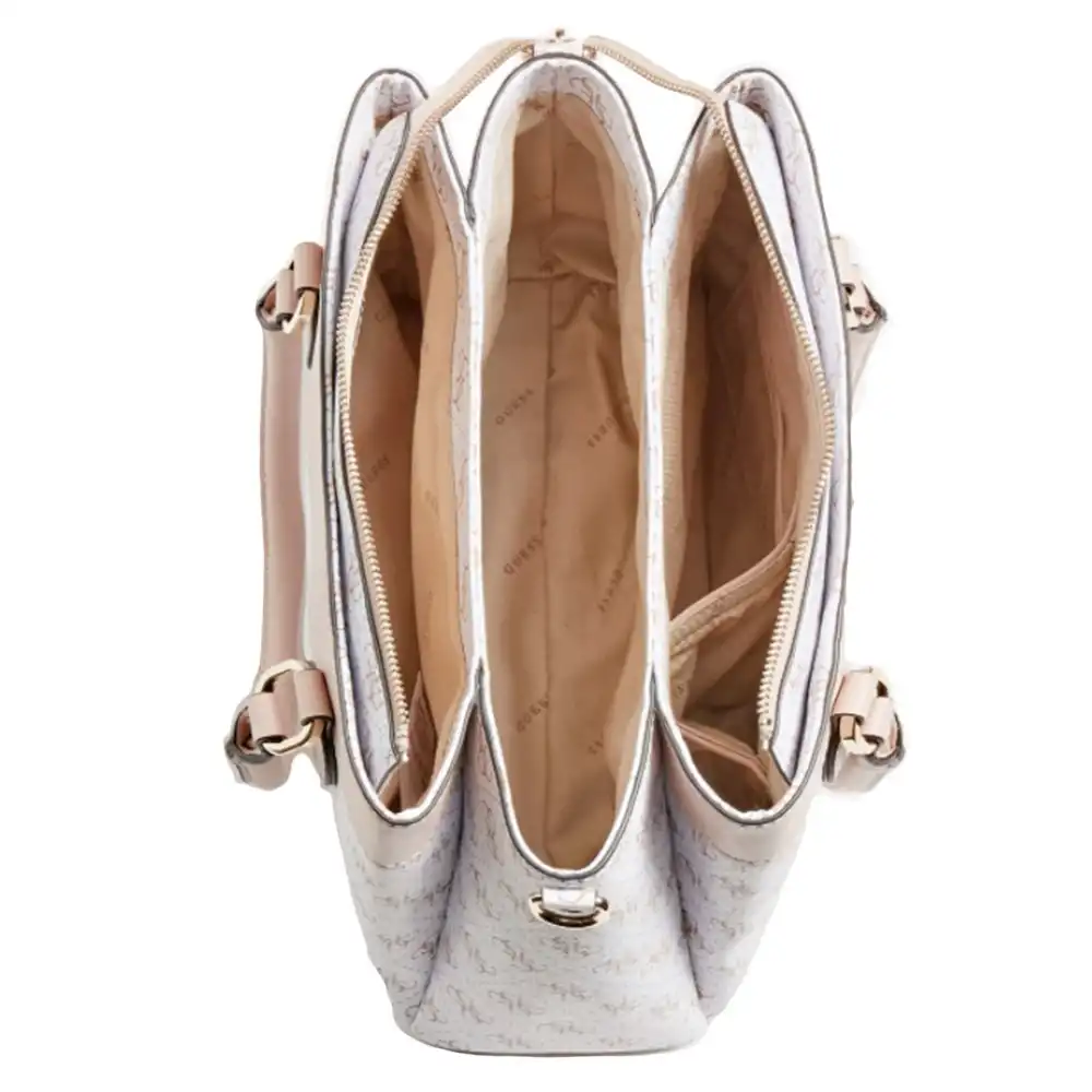 Sac a main femme Guess Kasinta logo 4g Blanc - ZESHOES