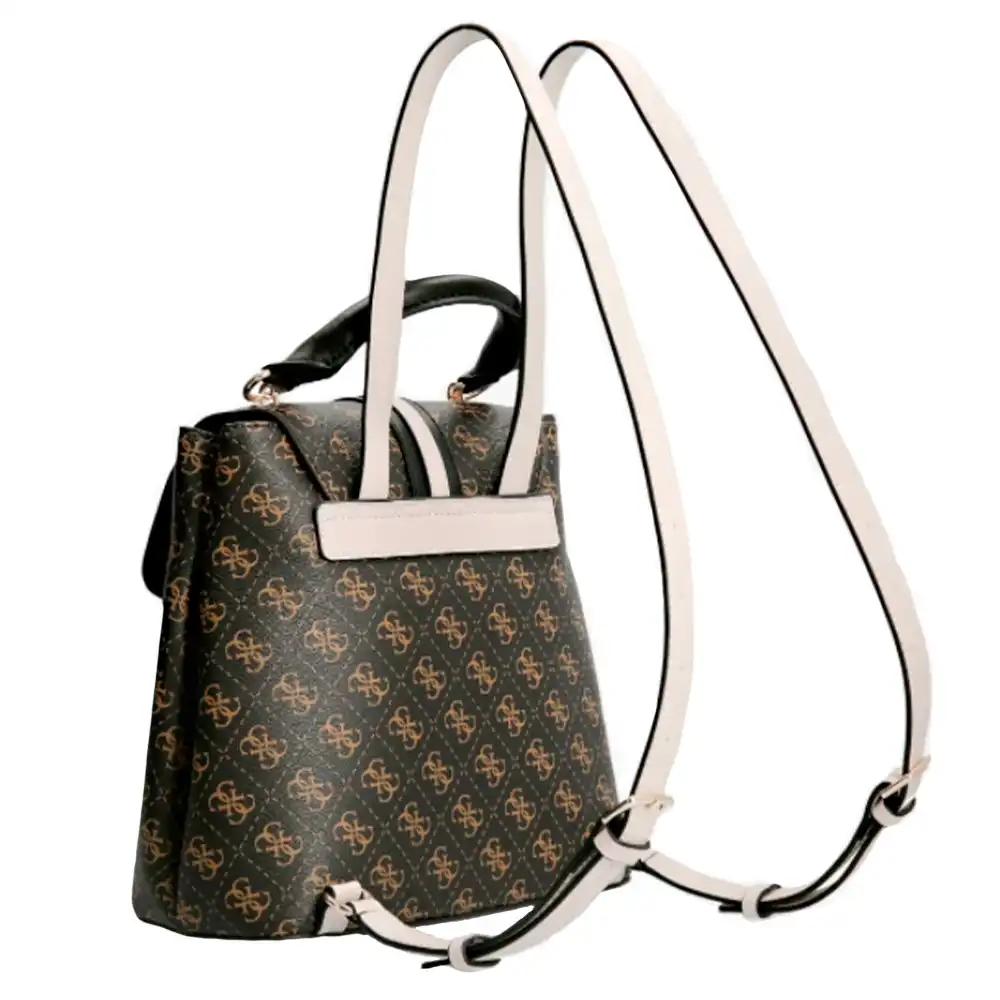 Sac à dos femme Guess Kasinta logo 4g Marron - ZESHOES Sac à dos femme Guess Kasinta logo 4g Marron - ZESHOES