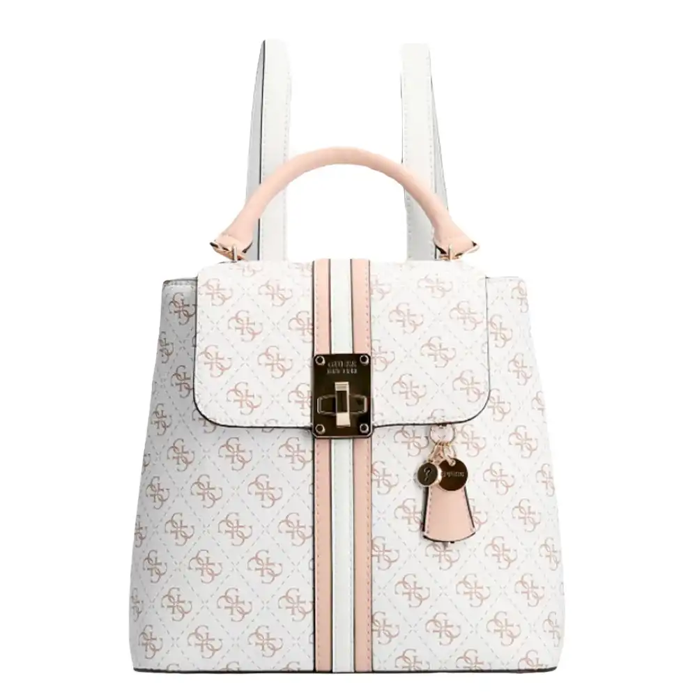 Sac à dos femme Guess Kasinta Blanc - ZESHOES