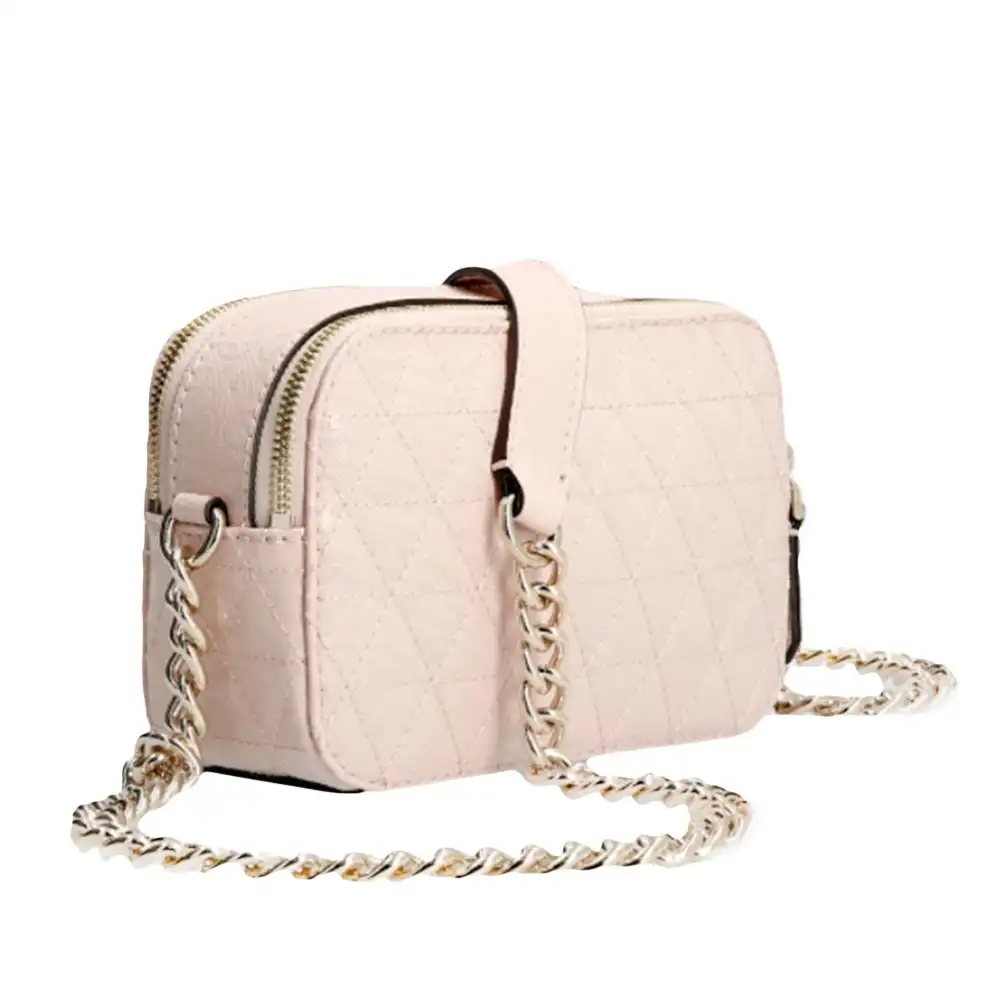 Pochette femme Guess Noelle capitonne Rose - ZESHOES