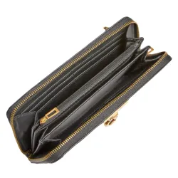 Portefeuille femme Guess stephi type croco Noir - ZESHOES Portefeuille femme Guess stephi type croco Noir - ZESHOES