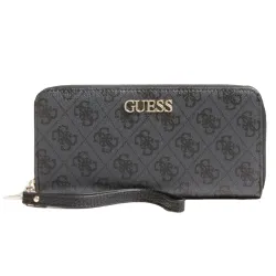 Portefeuille femme Guess Alby Noir - ZESHOES