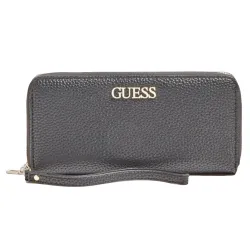 Portefeuille femme Guess Alby Noir - ZESHOES Portefeuille femme Guess Alby Noir - ZESHOES