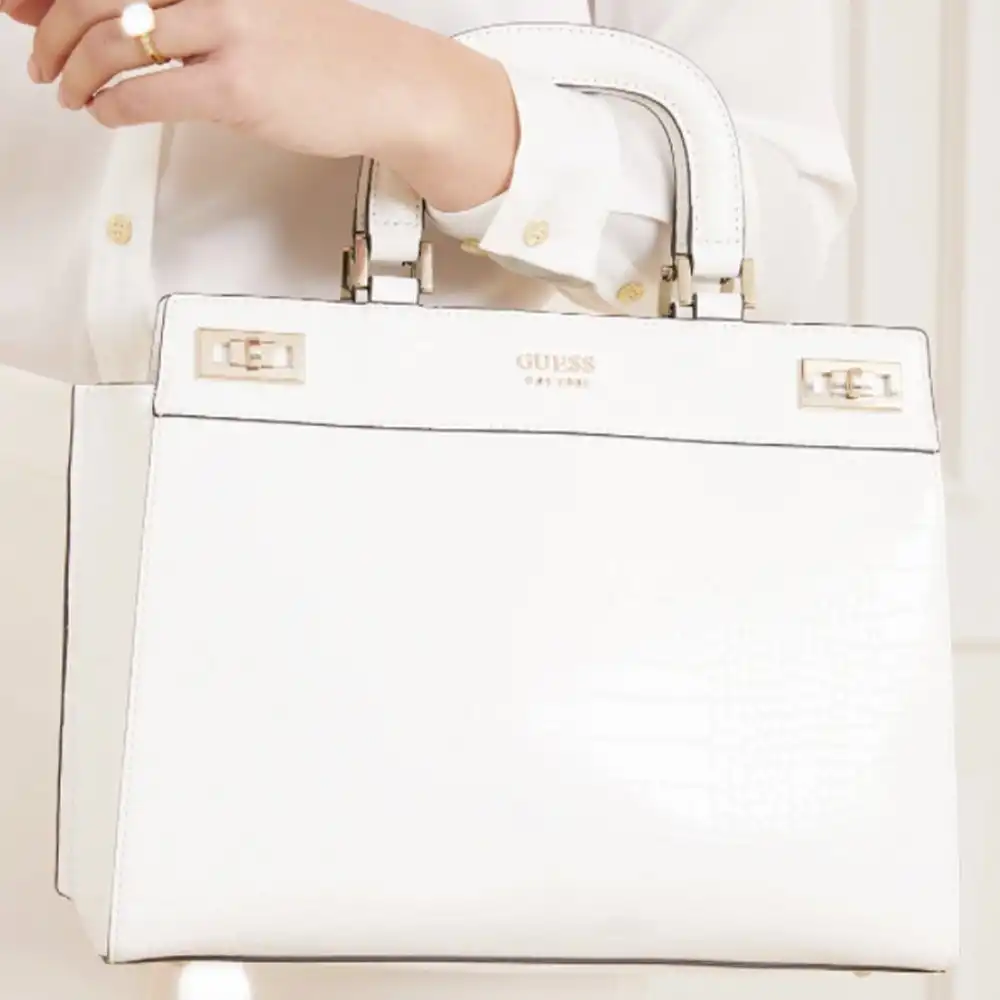 Sac bandoulière femme Guess Maxi Katey croco Rose - ZESHOES