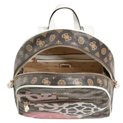 Sac à dos femme Guess Vikky Marron - ZESHOES