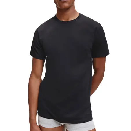 T shirt manche courte homme Calvin Klein Multicolor Pack x3 classic logo