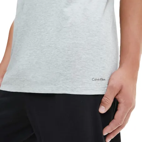 T shirt manche courte homme Calvin Klein Multicolor Pack x3 classic logo