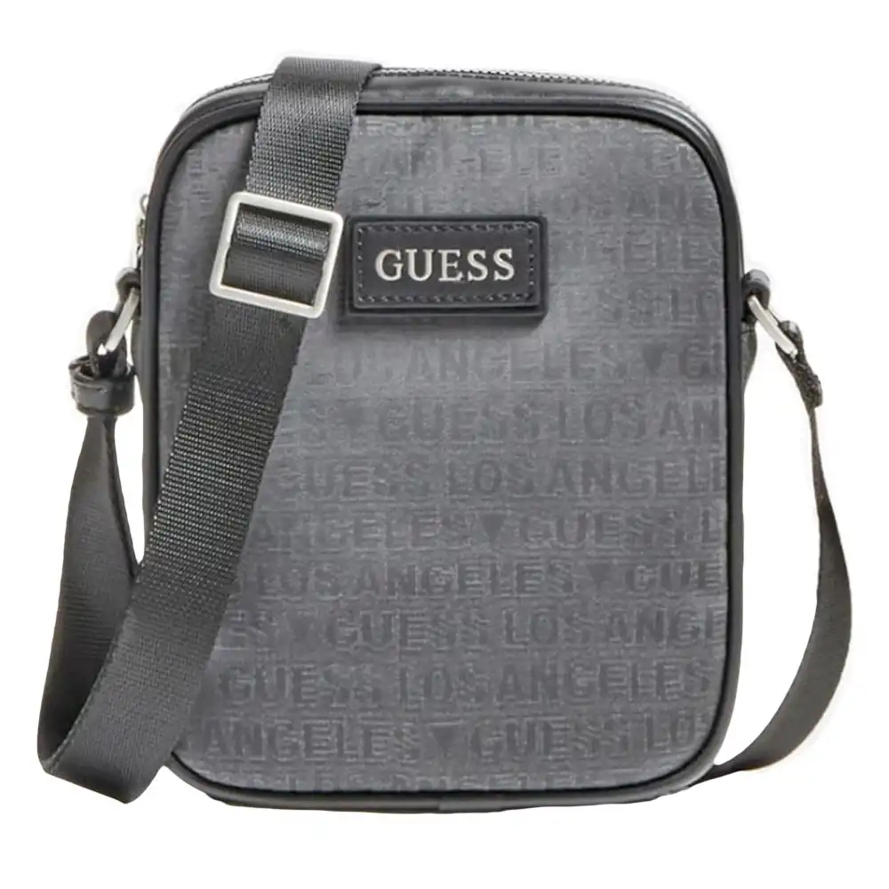 Pochette homme Guess Front Logo guess Gris - ZESHOES