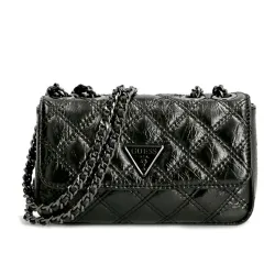 Pochette femme Guess Capitonne Noir - ZESHOES