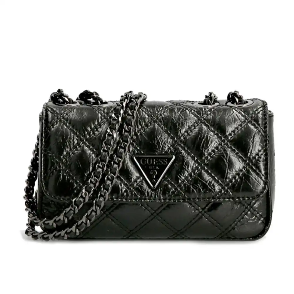 Pochette femme Guess Capitonne Noir - ZESHOES