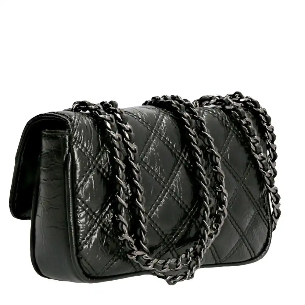Pochette femme Guess Capitonne Noir - ZESHOES