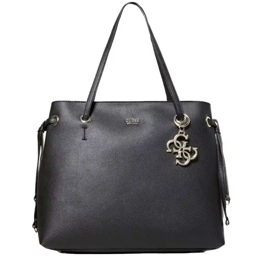 Sac a main femme Guess Original logo Noir - ZESHOES