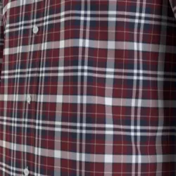 Chemise manches longues homme Tommy Jeans Essentiel poplin check shirt Rouge ...