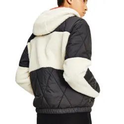 Blouson homme Tommy Jeans Sherpa quilt mix jacket Noir - ZESHOES Blouson homme Tommy Jeans Sherpa quilt mix jacket Noir - ZESHOES