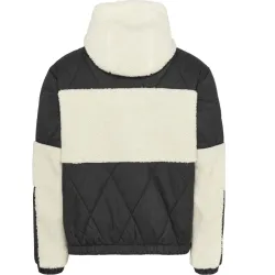 Blouson homme Tommy Jeans Sherpa quilt mix jacket Noir - ZESHOES Blouson homme Tommy Jeans Sherpa quilt mix jacket Noir - ZESHOES