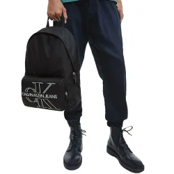 Sac à dos homme Calvin Klein Round backpack Noir - ZESHOES