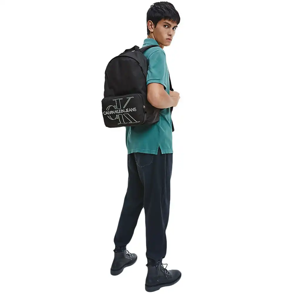 Sac à dos homme Calvin Klein Round backpack Noir - ZESHOES