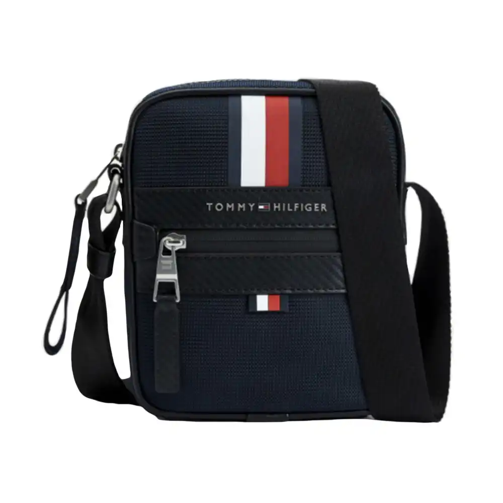 Pochette homme Tommy Jeans Elevated nylon c mini reporter Bleu - ZESHOES