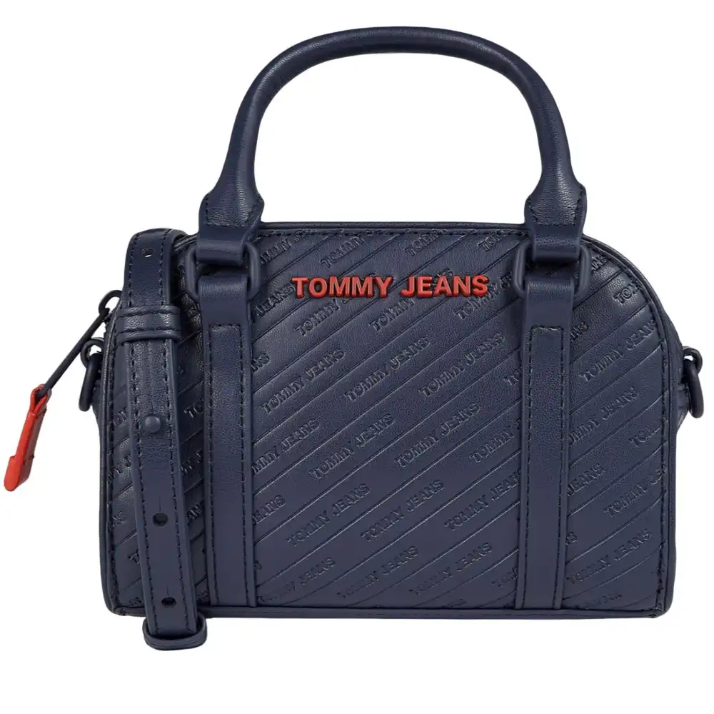 Sac a main femme Tommy Jeans Small satchel Bleu - ZESHOES