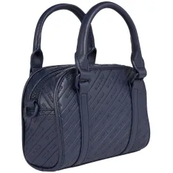 Sac a main femme Tommy Jeans Small satchel Bleu - ZESHOES