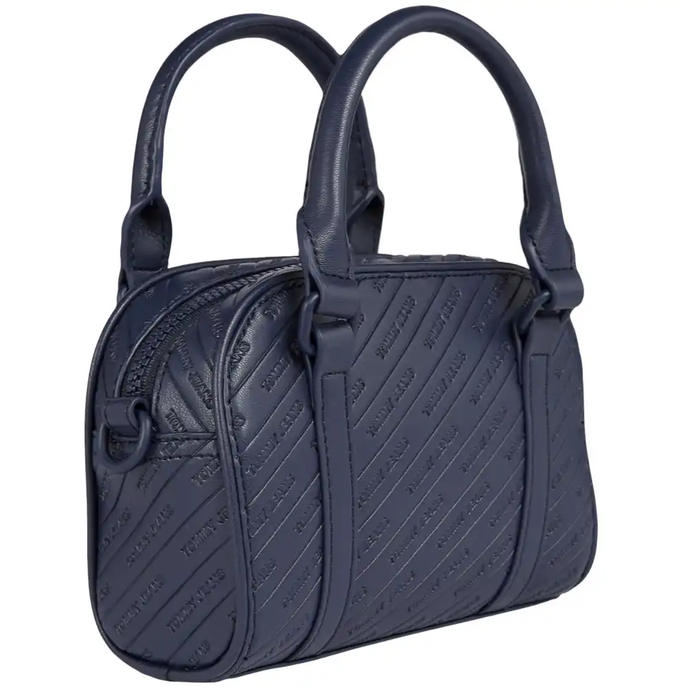 Sac a main femme Tommy Jeans Small satchel Bleu - ZESHOES