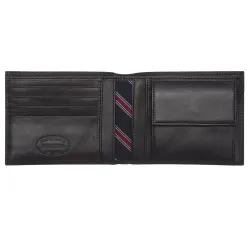 Portefeuille homme Tommy Jeans Eton cc and coin Noir - ZESHOES