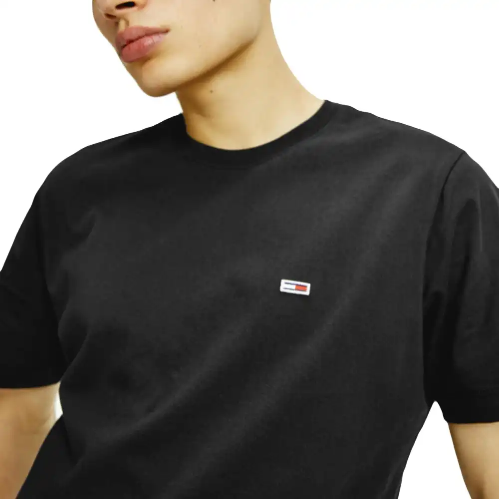 T shirt manche courte homme Tommy Jeans Classic jersey Noir - ZESHOES T shirt manche courte homme Tommy Jeans Classic jersey Noir - ZESHOES