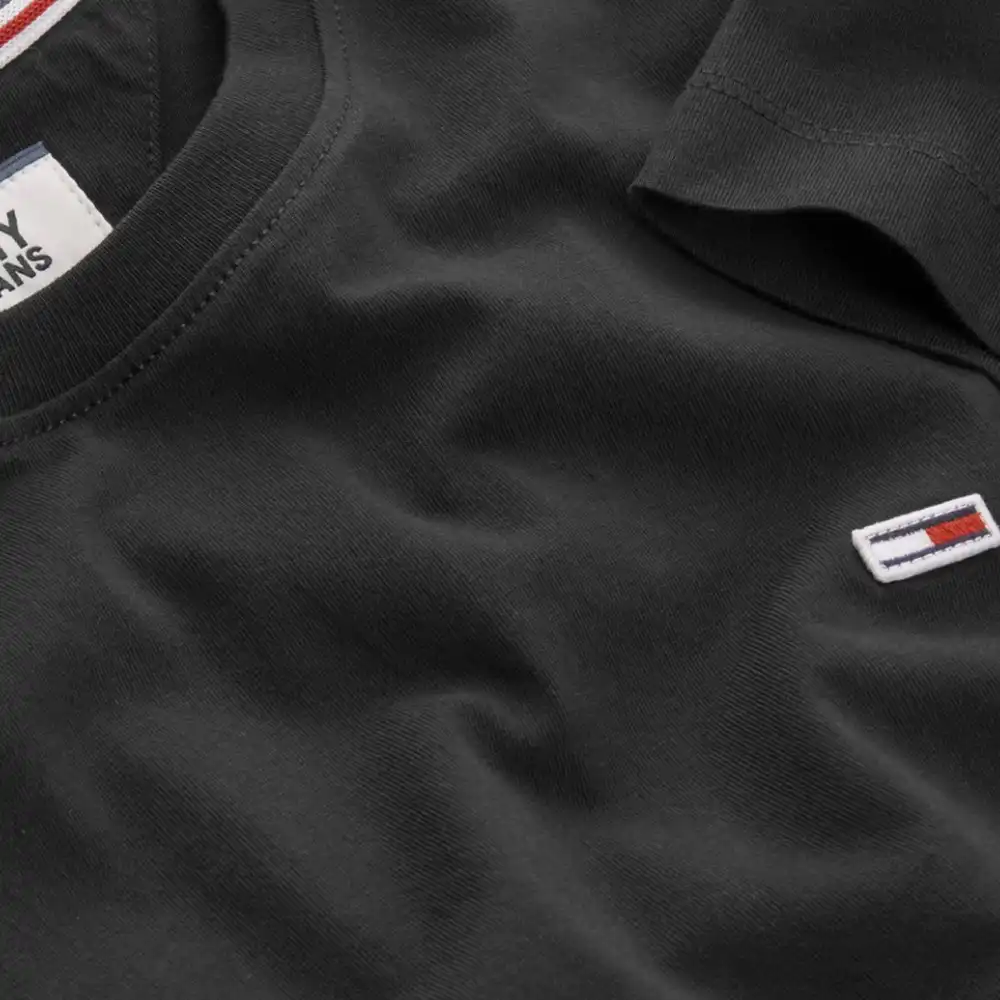 T shirt manche courte homme Tommy Jeans Classic jersey Noir - ZESHOES T shirt manche courte homme Tommy Jeans Classic jersey Noir - ZESHOES