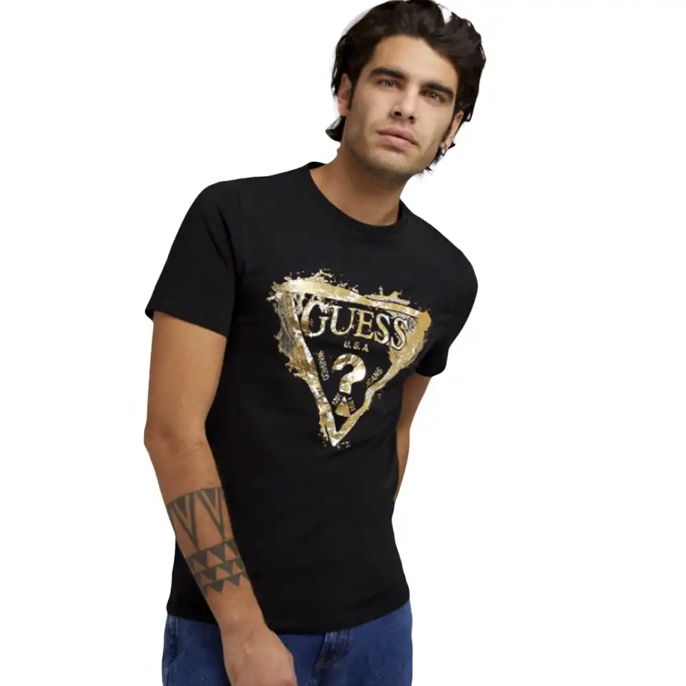 Logo triangle gold Guess - 1