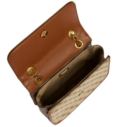 Sac bandoulière femme Guess Mini aileen Cognac - ZESHOES